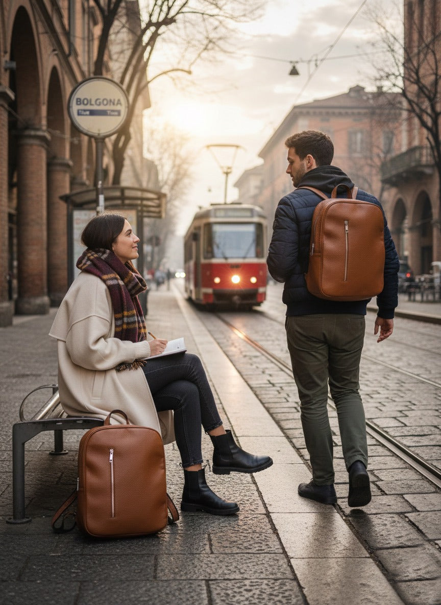 Zaino Unisex in pelle