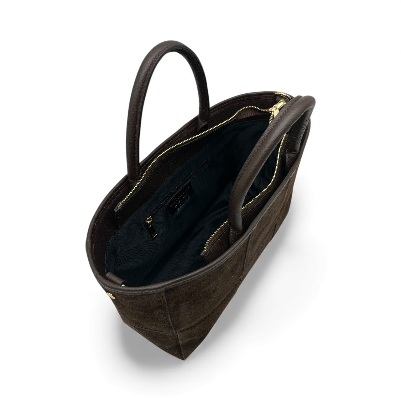 Borsa in pelle scamosciata