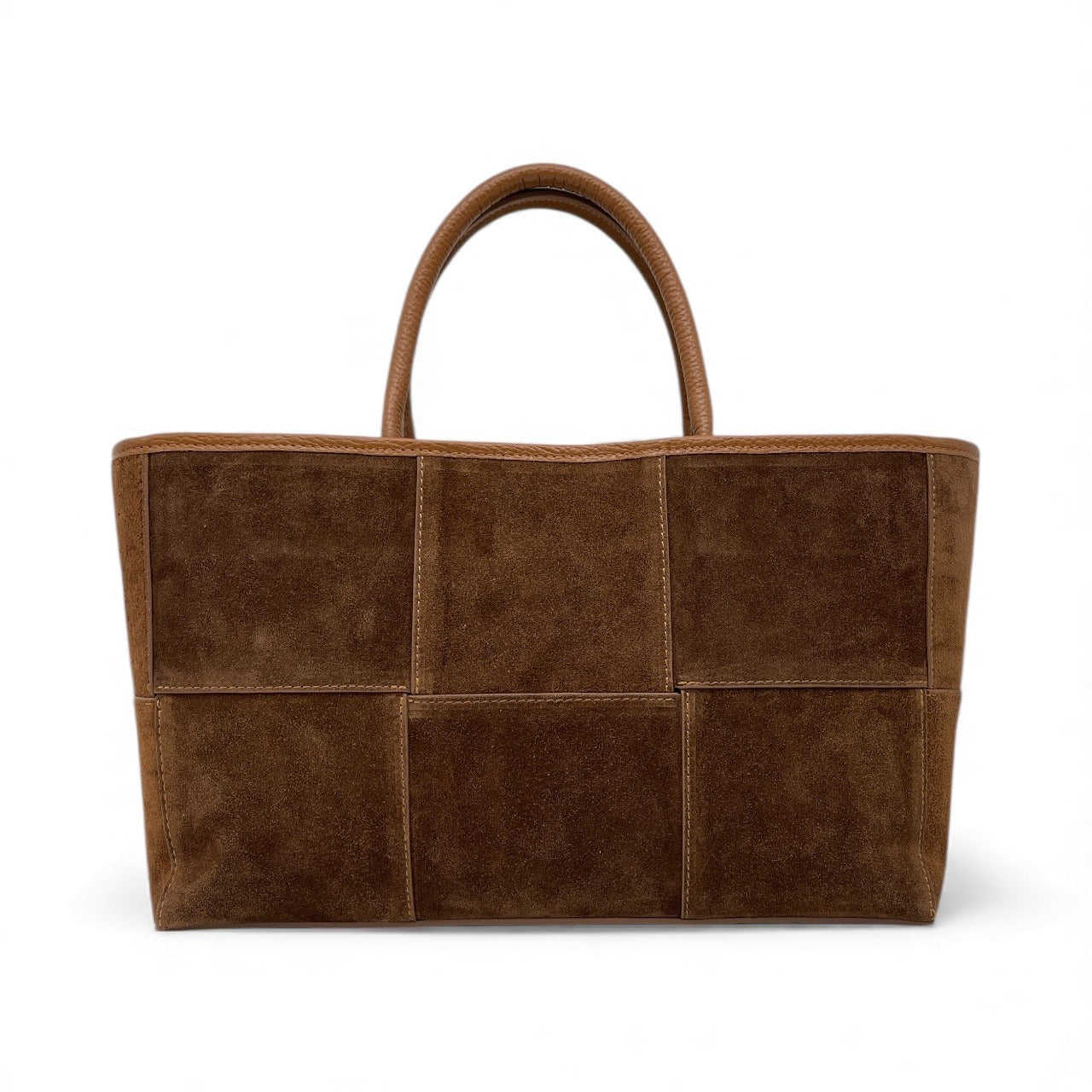 Borsa in pelle scamosciata