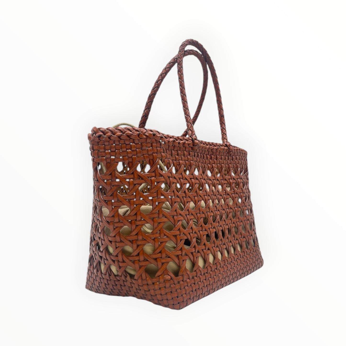 Borsa Cestino Intrecciata