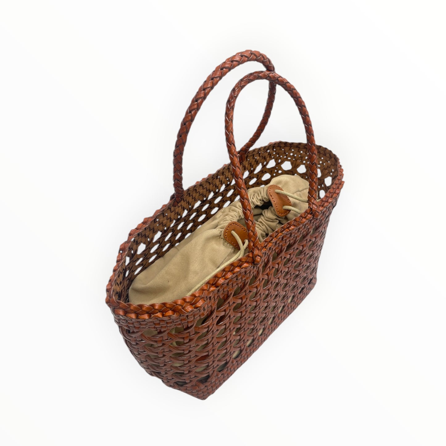 Borsa Cestino Intrecciata